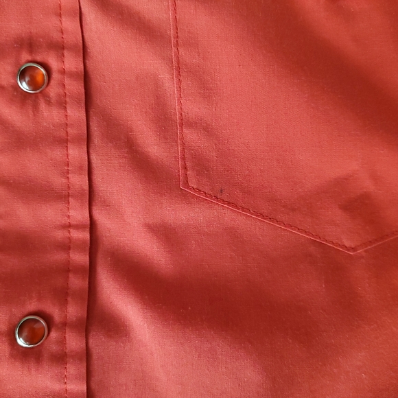 Vintage Karman Western Men's Long Sleeve. RED SNAPS. Med/Large. GVPWC. - Picture 6 of 14